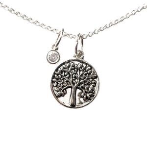 Silver Family Tree Necklace
